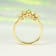 Gin & Grace 18K Yellow Gold Real Diamond Ring (I1) with Natural Opal
