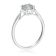 Gin & Grace 14K White Gold Blue Aquamarine with Diamond Ring