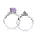 Gin & Grace 14K White Gold Natural Pink Amethyst, Light Pink
Amethyst & Real Diamond (I1,) Ring