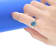 Gin & Grace 14K Yellow Gold Real Diamond Ring (I1) with Genuine
London Blue Topaz
