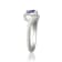 Gin & Grace 925 Sterling Silver Real Diamond Ring (I1) with Genuine
Blue Tanzanite