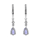 Gin & Grace 14K White Gold Real Diamond LeverBack Earring with
Genuine Blue Tanzanite