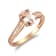 Gin & Grace 10K Rose Gold Morganite and Diamond Ring