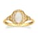 Gin & Grace 10K Yellow Gold Natural Australian Opal With Real
Diamond (I1) Statement Ring