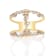 Gin & Grace 14K Yellow Gold Real Natural Diamond Ring (I1)