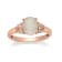 Gin & Grace 14K Rose Gold Real Diamond Ring (I1) with Natural Opal