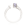 Gin & Grace 14K White Gold Real Diamond Ring (I1) with Genuine Tanzanite