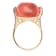 Gin & Grace 18K Yellow Gold Real Diamond Engagement Ring (I1) with
Natural Mexican Fire Opal