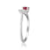 Gin & Grace 14K Yellow Gold Genuine Ruby and Real Diamond (I1) Ring