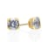 Gin & Grace 10K Yellow Gold Aquamarine Earring