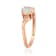 Gin & Grace 14K Rose Gold Natural Opal With Diamond (I1) Ring