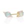 Gin & Grace 10K Yellow Gold Genuine Ethiopian Opal and Real Diamond
(I1) Earring