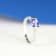 Gin & Grace 14K White Gold Real Diamond Ring (I1) with Genuine
Tanzanite Ring