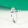 Gin and Grace 14K White Gold Natural Zambian Emerald & Tanzanite
Ring with Natural Diamonds