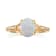 Gin & Grace 10K Yellow Gold Real Diamond Anniversary Ring (I1) with
Natural Australian Opal