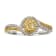 Gin & Grace 14K Two-Tone Gold Natural Yellow and White Diamond Ring