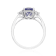 Gin & Grace 14K White Gold Blue Tanzanite Diamond Ring