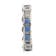 Gin & Grace 14K White Gold Real Diamond(I1) Long Statement Earring
with Natural Blue Sapphire