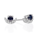 Gin & Grace 10K White Gold Genuine Blue Sapphire and Real Diamond
(I1) Earring