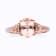 Gin & Grace 10K Rose Gold Real Diamond Ring (I1) with Genuine Morganite