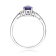 Gin & Grace 10K White Gold Tanzanite with Diamond  Ring