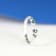 Gin & Grace 18K White Gold Real Diamond Ring (I1) with Natural Blue Sapphire