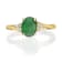 Gin & Grace 10K Yellow Gold Emerald &  Diamond Ring