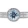 Gin and Grace 14K White Gold Aquamarine Ring with Diamonds