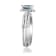Gin & Grace 14K White Gold Blue Aquamarine With Diamond Ring