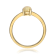 Gin & Grace 10K Yellow Gold Real Diamond Anniversary Ring (I1) with
Natural Ethiopian Opal