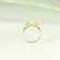 Gin & Grace 10K Yellow Gold Natural Ethiopian Opal With Real Diamond
(I1) Statement Ring