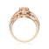 Gin & Grace 10K Rose Gold Morganite and Diamond Ring