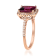 Gin & Grace 10K Rose Gold Raspberry color Natural Rhodolite Garnet
Diamond (I1)
