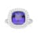 Gin & Grace 18K White Gold Tanzanite With Diamond Ring