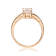 Gin & Grace 10K Rose Gold Morganite and Diamond Ring