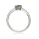 Gin and Grace 18K White Gold Natural Zambian Emerald & Tanzanite
Ring with Real Diamonds