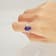 Gin & Grace 14k White Gold Genuine Tanzanite With Natural Diamond
(I1) Statement Ring