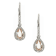 Gin & Grace 14K White Gold Natural Diamond I1 Lever Back Dangle
Earring Genuine Morganite