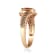 Gin & Grace 10K Rose Gold Morganite and Diamond Ring