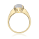 Gin & Grace 10K Yellow Gold Natural Australian Opal & Real
Diamond (I1) Statement Ring