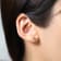 Gin & Grace 14K Rose Gold Stud Earring with Genuine Morganite