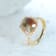 Gin & Grace 18K Yellow Gold Natural Brown and White Diamonds Ring