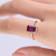 Gin & Grace 10K Rose Gold Raspberry color Natural Rhodolite Garnet
Diamond (I1)