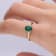 Gin & Grace 10K Yellow Gold Emerald &  Diamond Ring