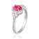 Gin & Grace 14K White Gold Ruby and Diamond Ring