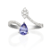 Gin & Grace 14K White Gold Tanzanite and Diamond Ring (I1)