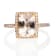 Gin & Grace 10K Rose Gold Morganite and Diamond Ring