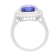Gin & Grace 18K White Gold Tanzanite With Diamond Ring