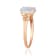 Gin & Grace 14K Rose Gold Natural Opal & Real Diamond (I1)
Statement Ring