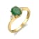 Gin & Grace 10K Yellow Gold Emerald &  Diamond Ring